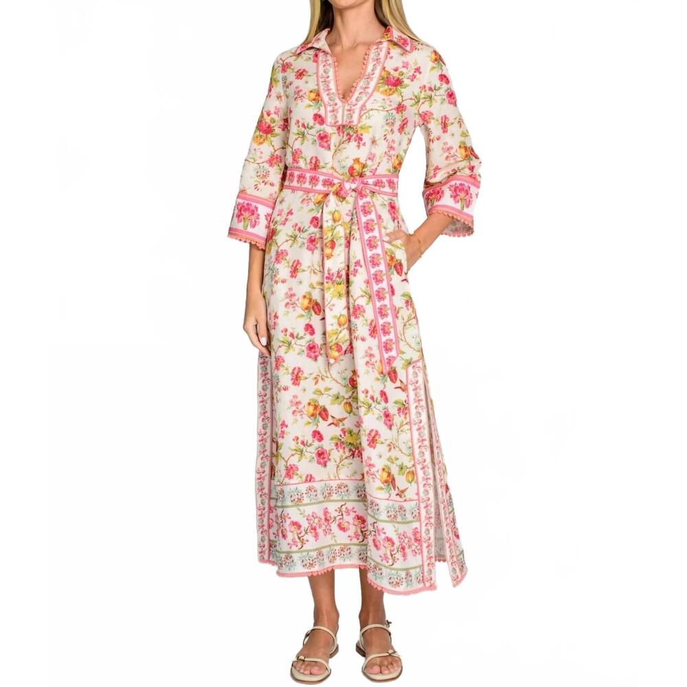 NEW ELIZABETH JAMES THE LABEL talia a-line dress in english gardens